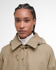 Jacke Sadie Waterproof Military Brown/Hessian Tartan