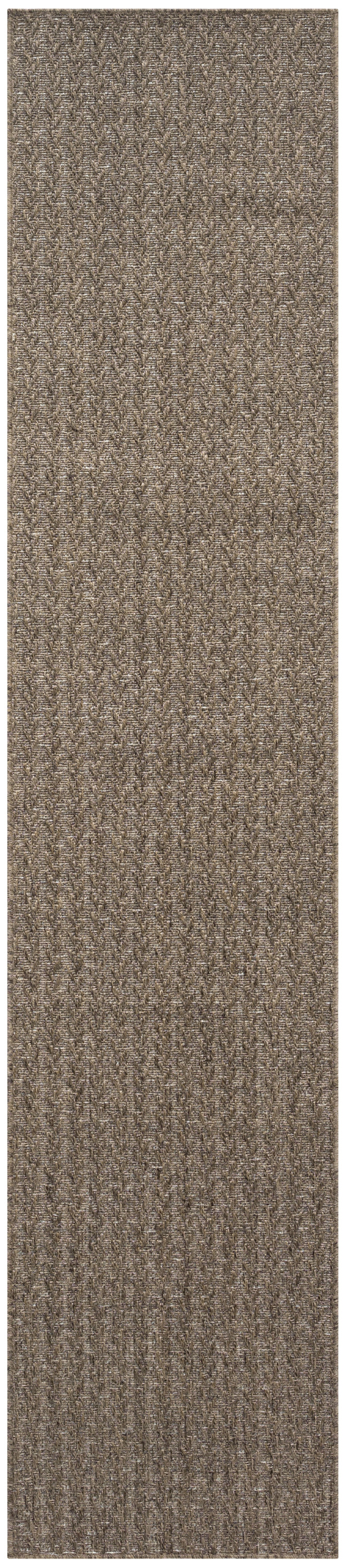 Nourison Tulum 2'2" x 10' Brown Outdoor Rug