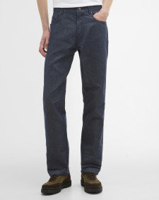 Barbour x ARKET Ocean Waxed Denim Loose Jeans Blue Denim