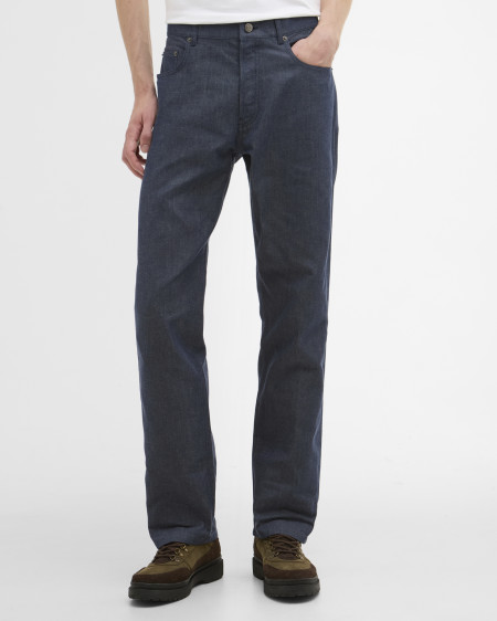 Barbour x ARKET Ocean Waxed Denim Loose Jeans