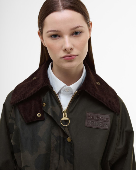 Barbour x ERDEM Wachsjacke Beauflower