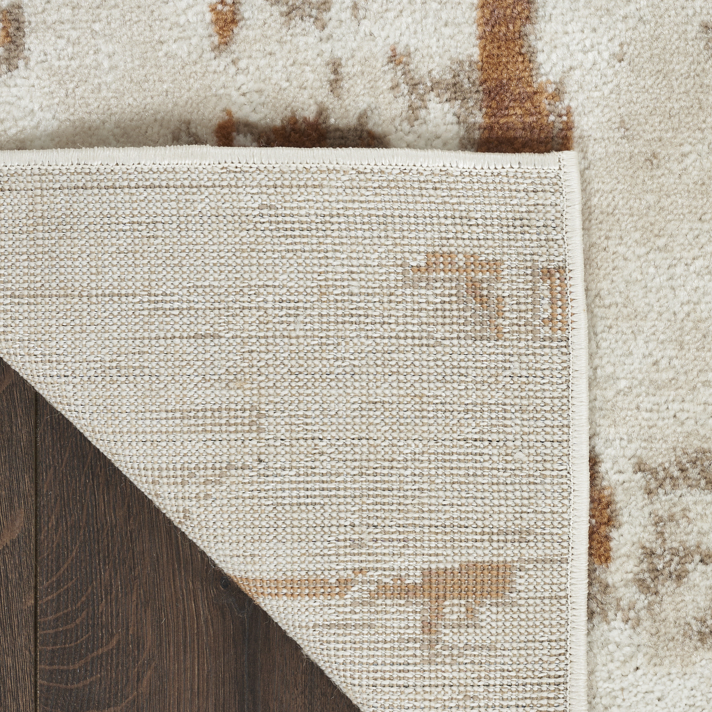 Nourison Quarry 6' x 9' Ivory Rust Modern Indoor Rug