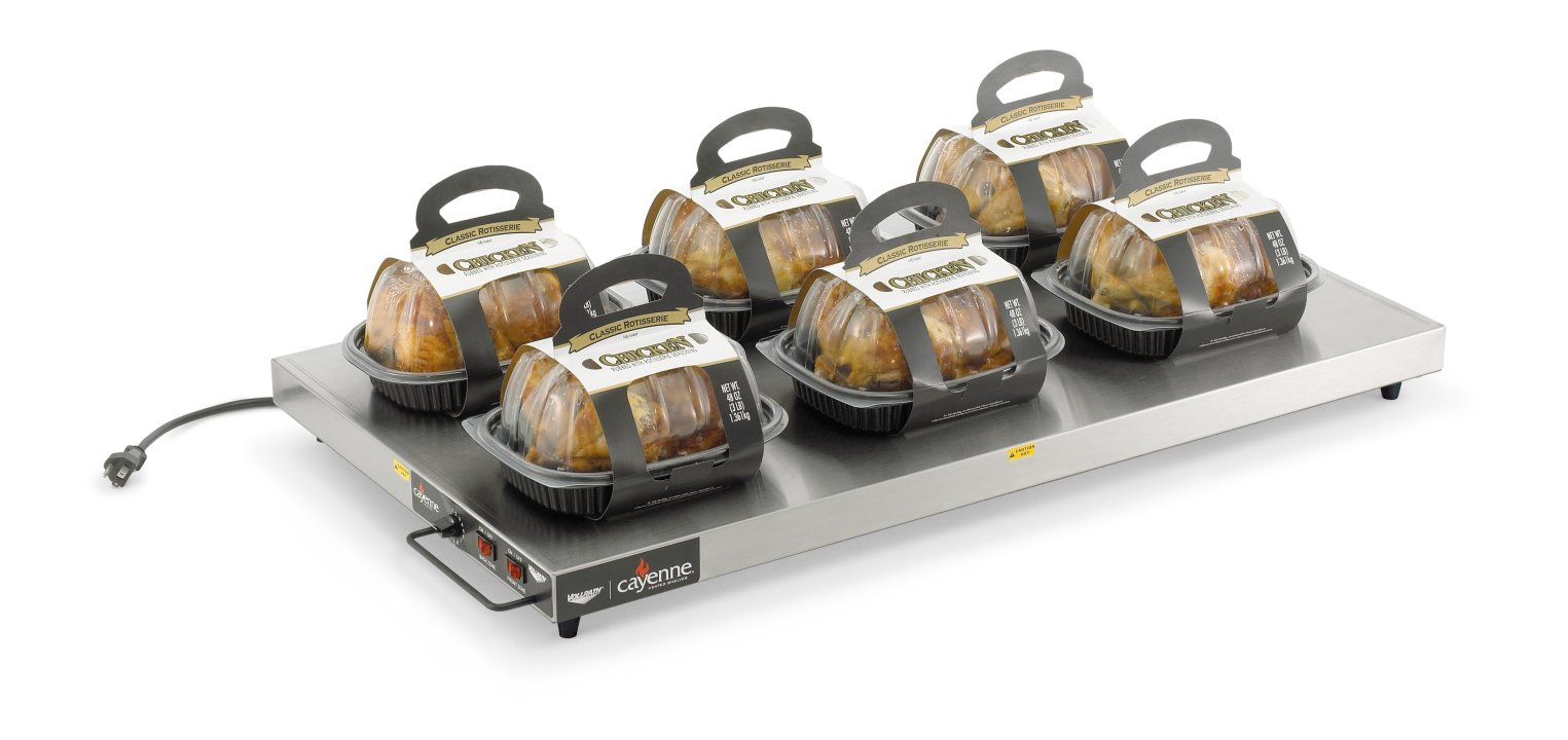 36-inch 120-volt Cayenne® left-aligned heated shelf