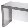 46-inch Servewell® stainless steel single-deck overshelf with acrylic panel cafeteria guard