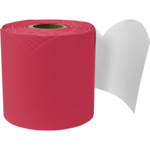 Rolled Scalloped Bulletin Board Border, Berry Red, 65 Feet