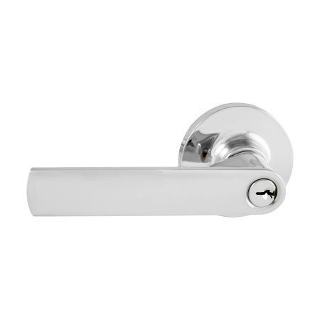 TradePro Round Rose Bela Entrance Key-in-Lever Set in Bright Chrome