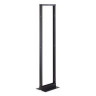 Two Post Relay Rack Floor Mount Aluminum 45 RU Black Anodized Finish