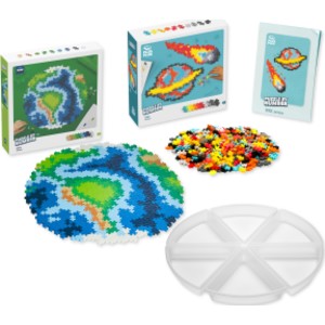 Puzzle By Number Kit, Space & Earth Building Block Puzzles with Sorting Trays