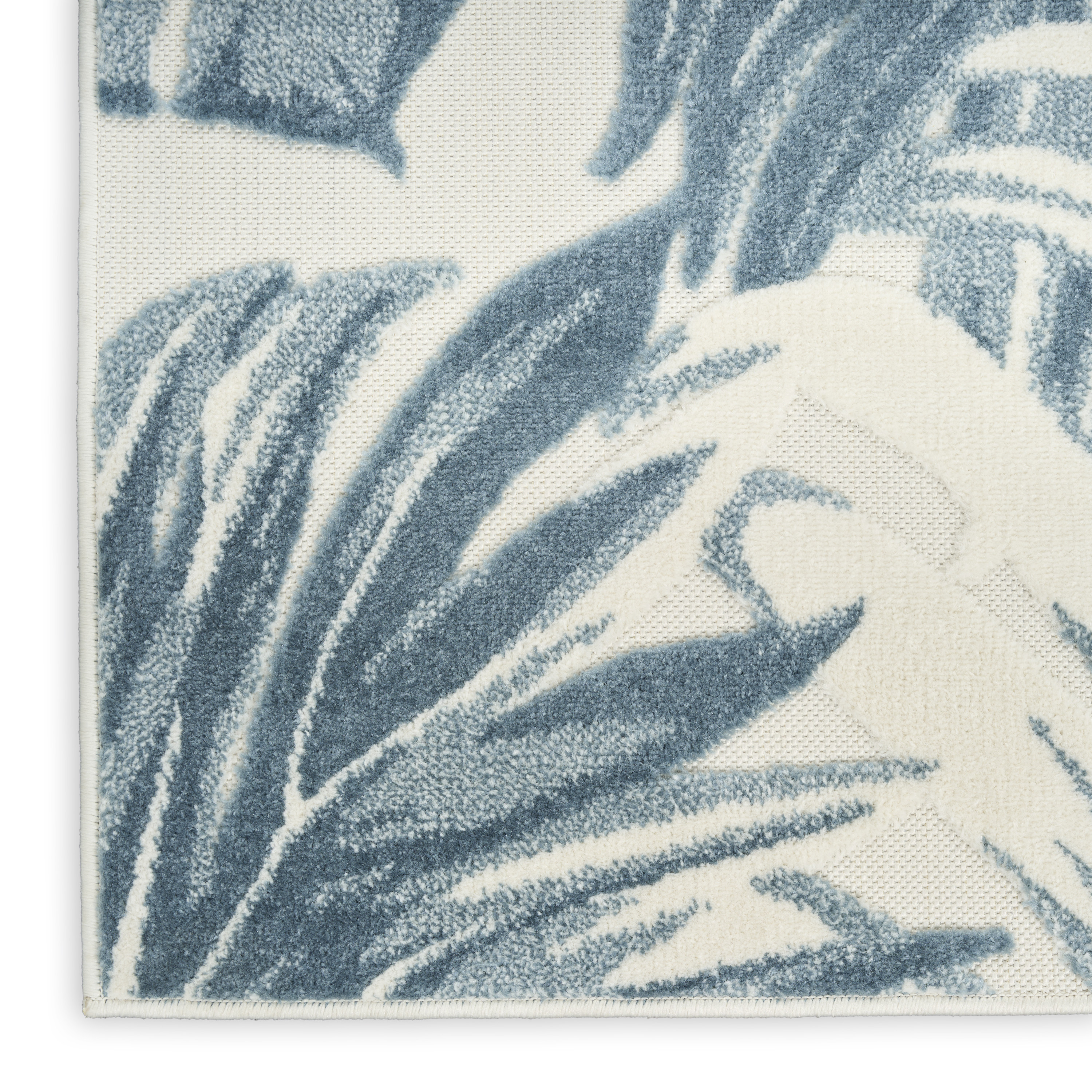 Nourison Aloha 7'10" x 10'6" Ivory Blue Modern Rug