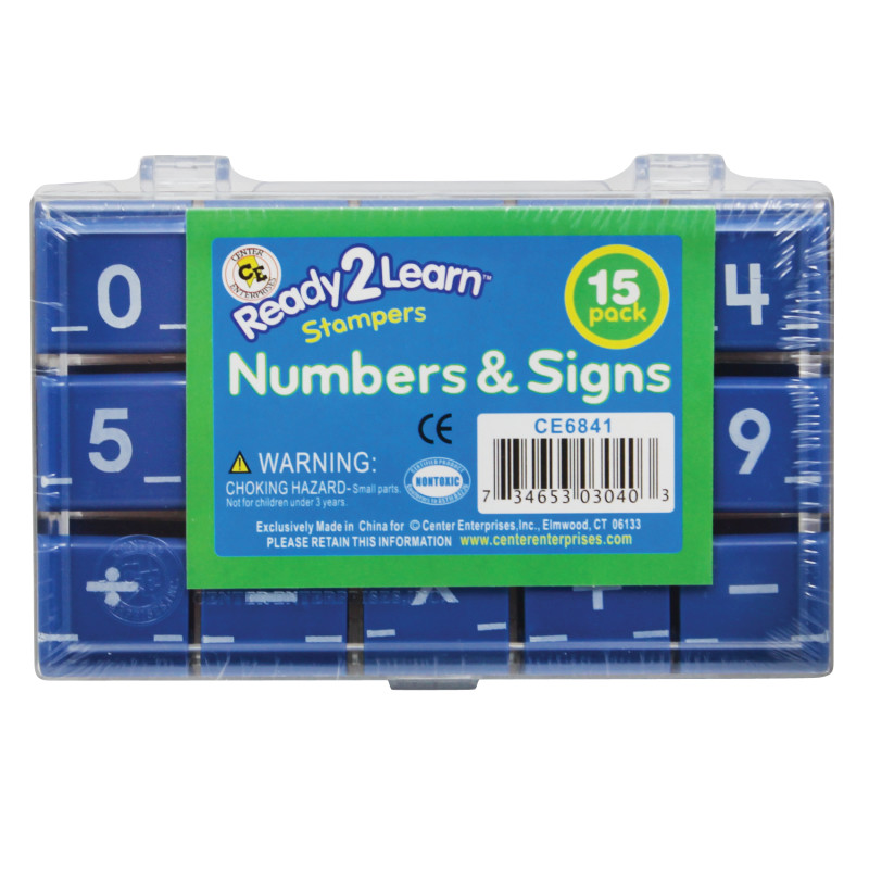 Number and Sign Stamps - Small - Set of 15
