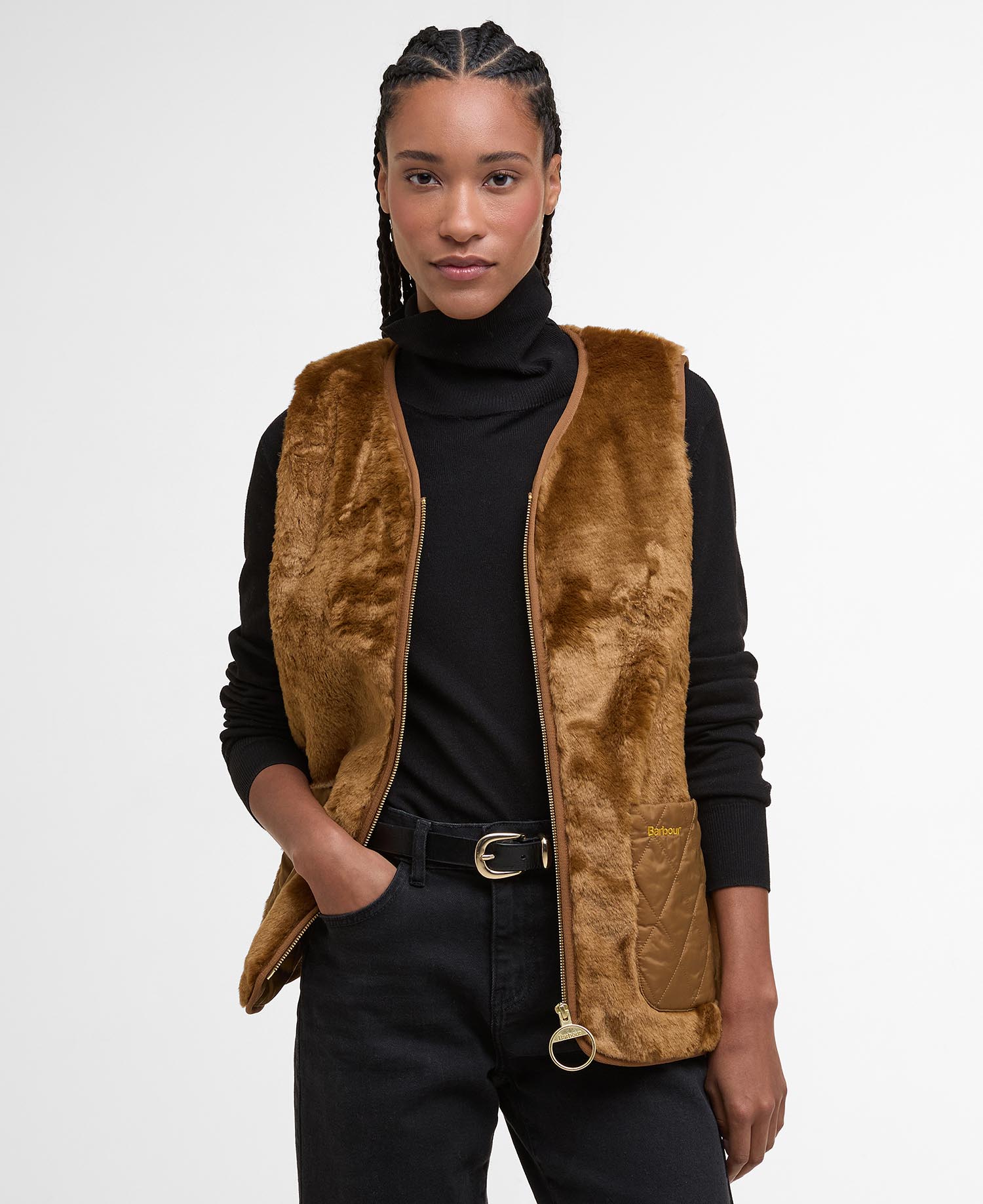 Karin Faux-Fur Gilet image number 0