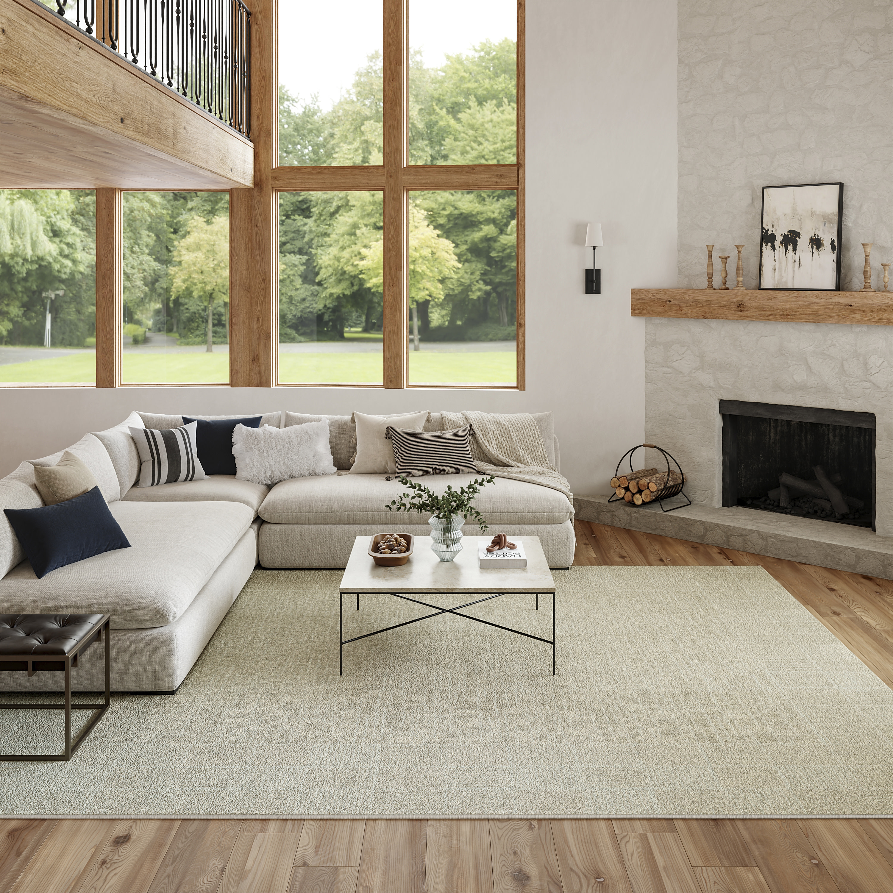Nourison Nordic 8' x 10' Ivory Modern Indoor Rug