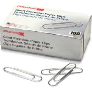 Paper Clips Premium Giant, 100/Box