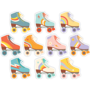Roller Disco Skates Accents, Pack of 30