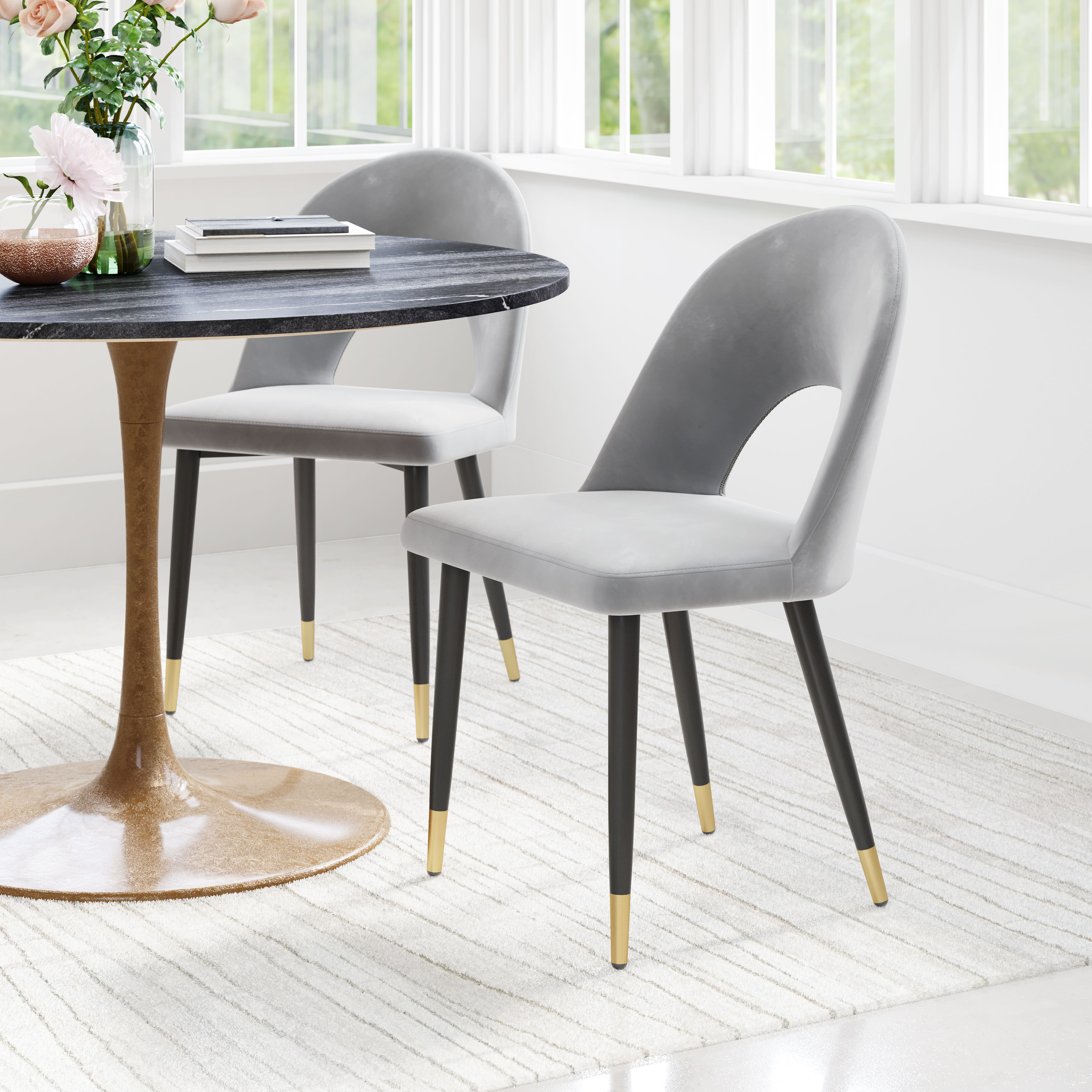Menlo Dining Chair (Set of 2) Gray product image