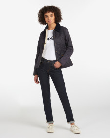 Summer Liddesdale Quilt Jacket Navy-Pearl