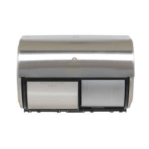Georgia Pacific, Compact Side-By-Side 2-Roll, Coreless Bath Tissue Dispenser, Stainless Steel