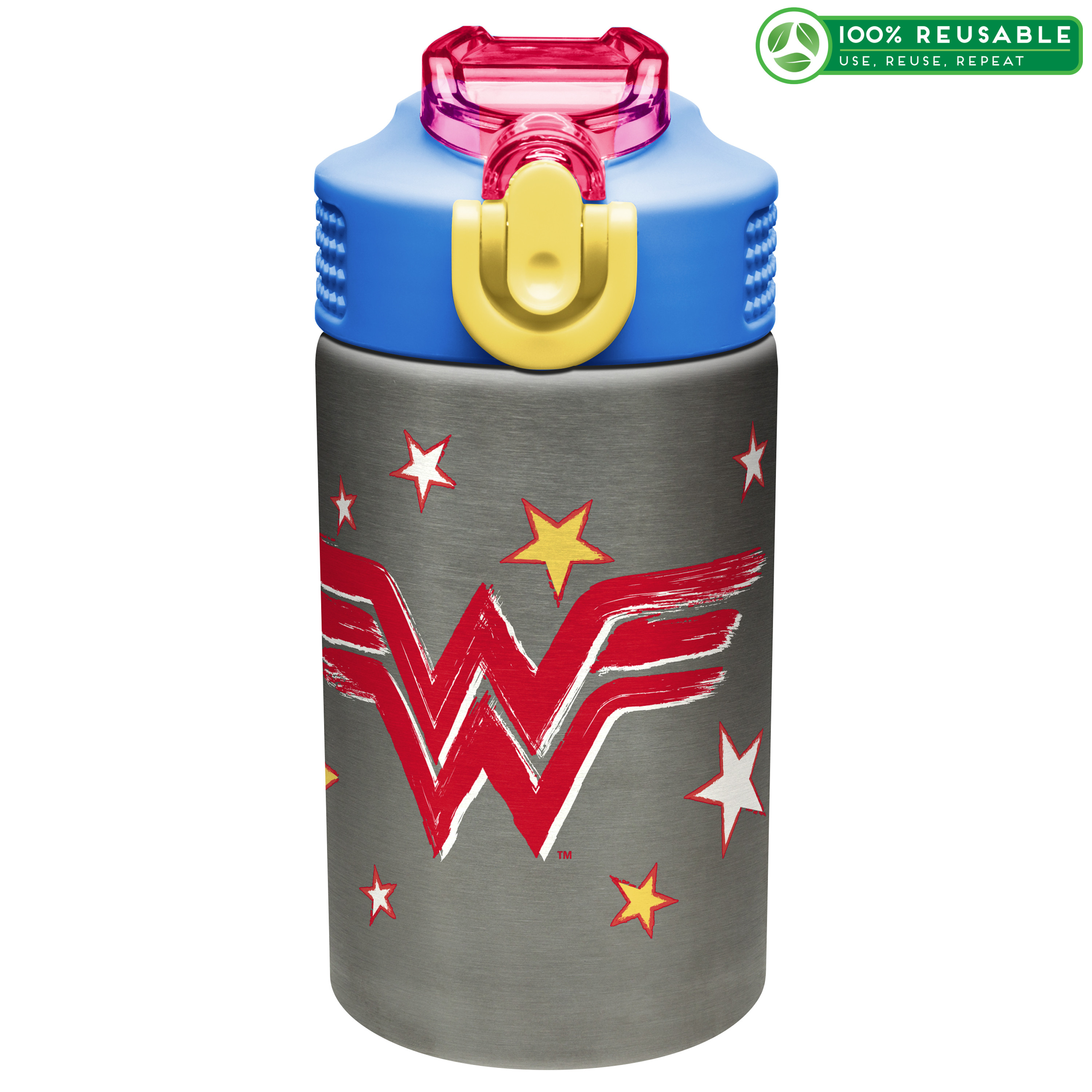 DC Comics 15.5 ounce Water Bottle, Wonder Woman slideshow image 1 DC Comics 15.5 ounce Water Bottle, Wonder Woman slideshow image 1