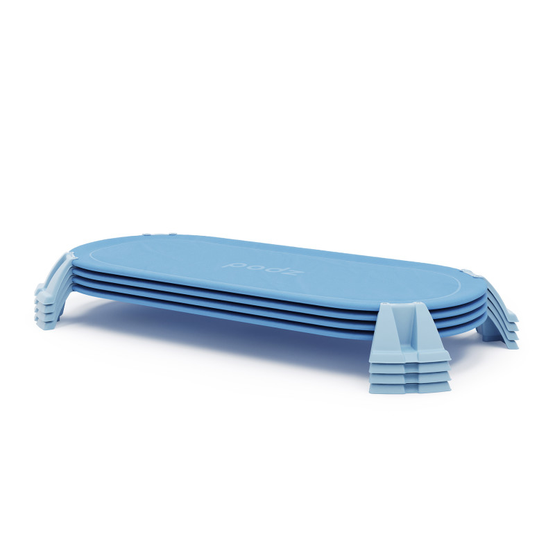 Podz® Cot, Standard, 54.25"L x 27.9"W x 4.75"H, Pack of 4