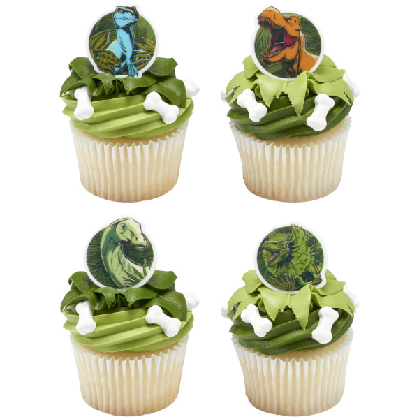 Jurassic World Cupcake Rings