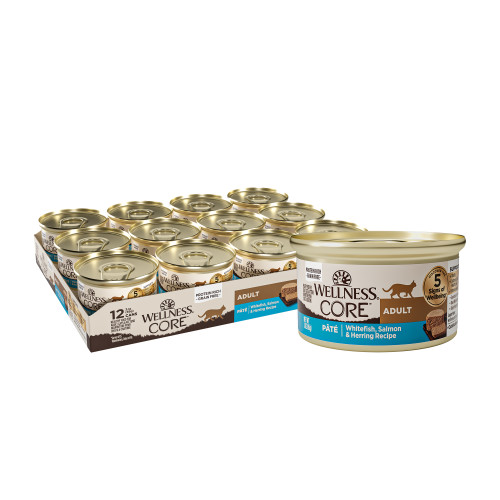 Wellness CORE Pate Whitefish, Salmon & Herring Front packaging