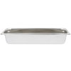 Half-long-size 4-inch-deep Super Pan 3® stainless steel steam table pan