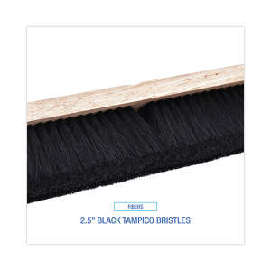 Boardwalk, 18in, Floor Brush Head, Tampico Bristles, Black