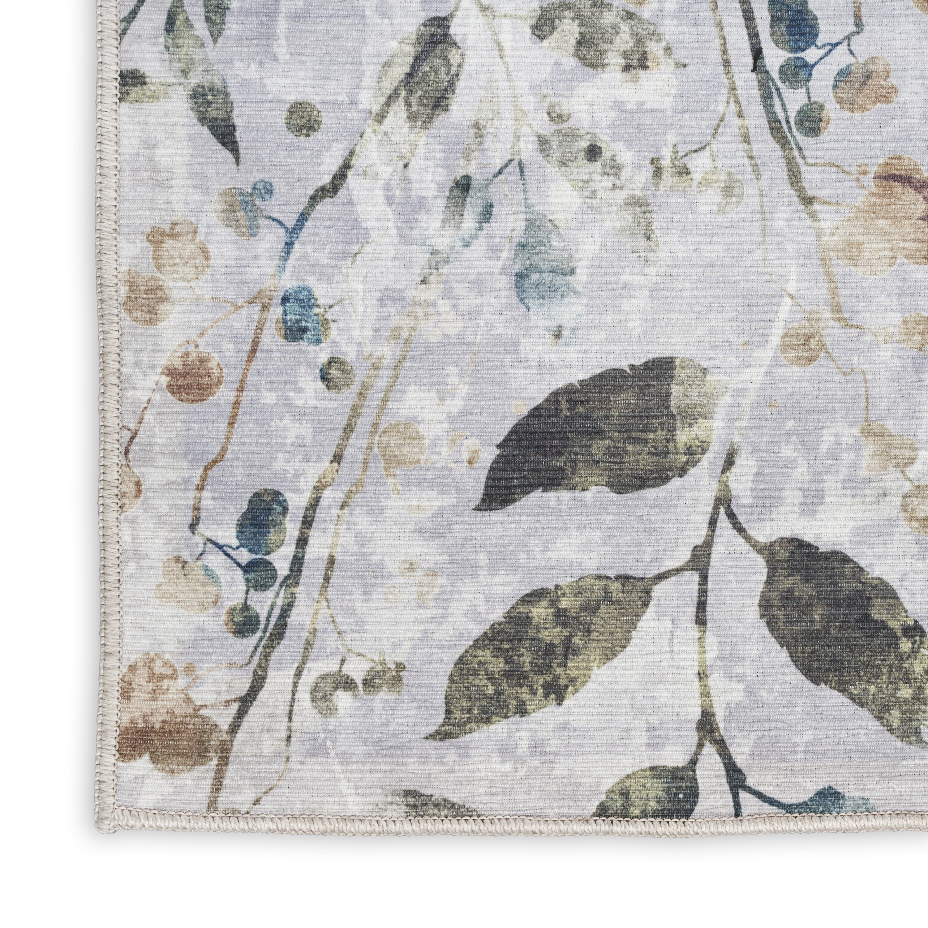 Nourison Nourison Washables 2'2" x 8' Grey Multicolor Contemporary Indoor Rug