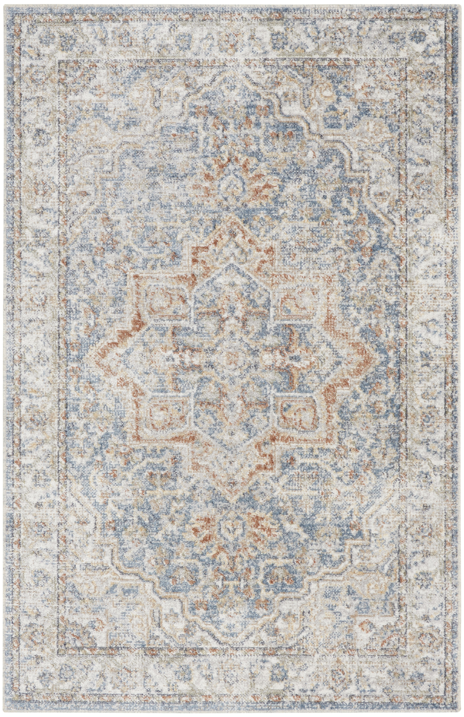 39.00" x 60.00" x .25" Astra Machine Washable Turkey N1793