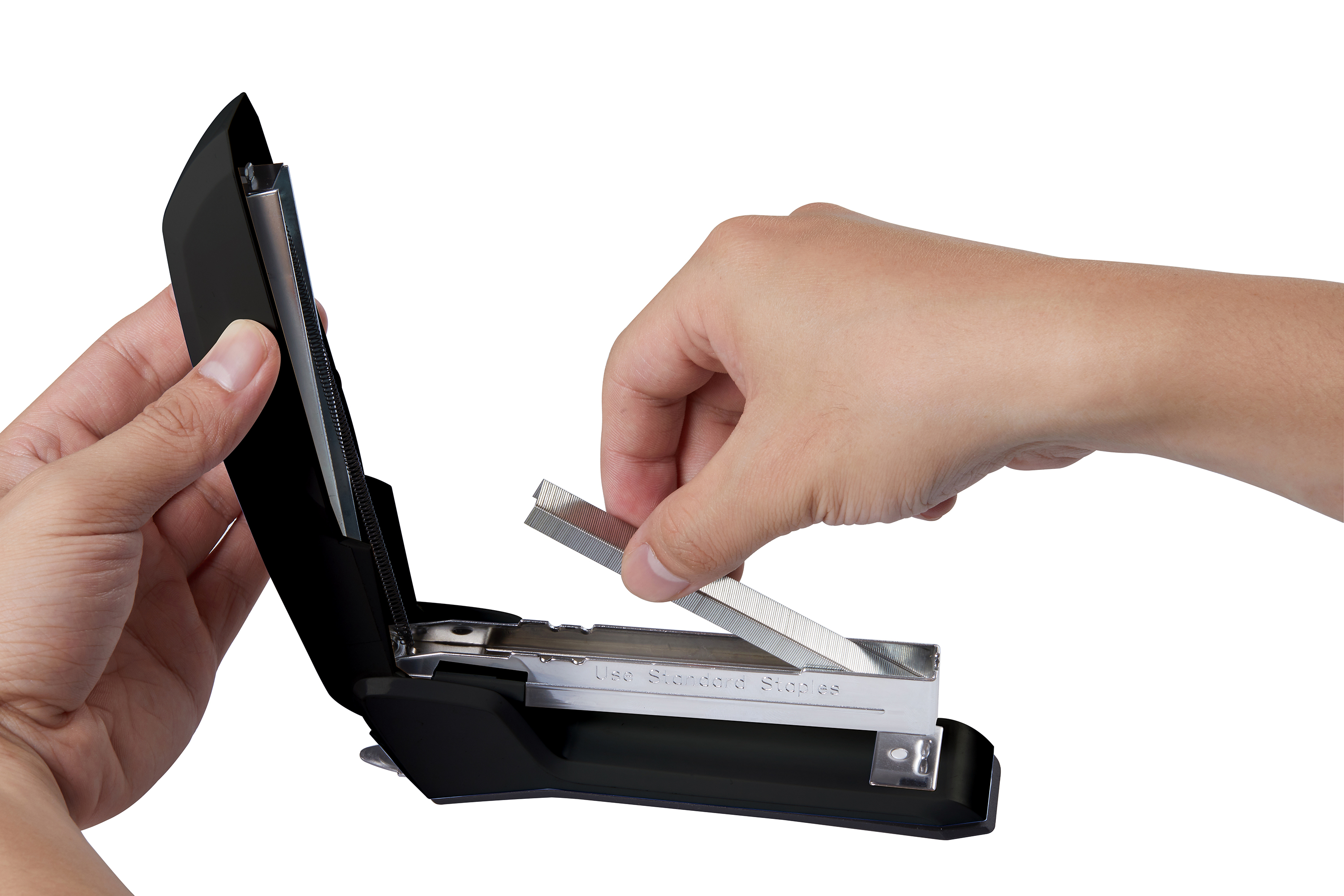 Bostitch AscendTM Stapler Built In Remover Staple Storage