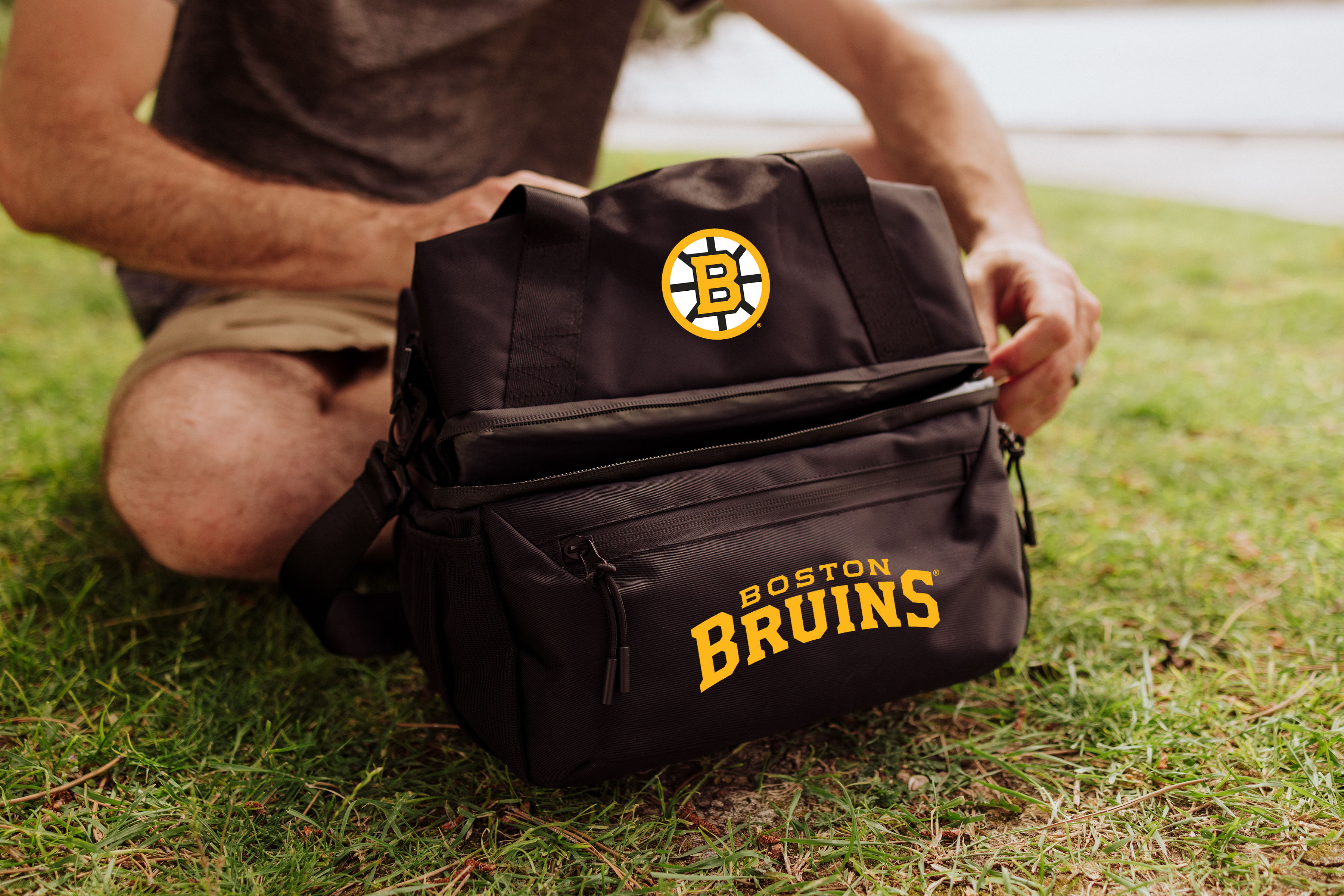 Boston Bruins - Tarana Recycled Lunch Bag Cooler with Utensils