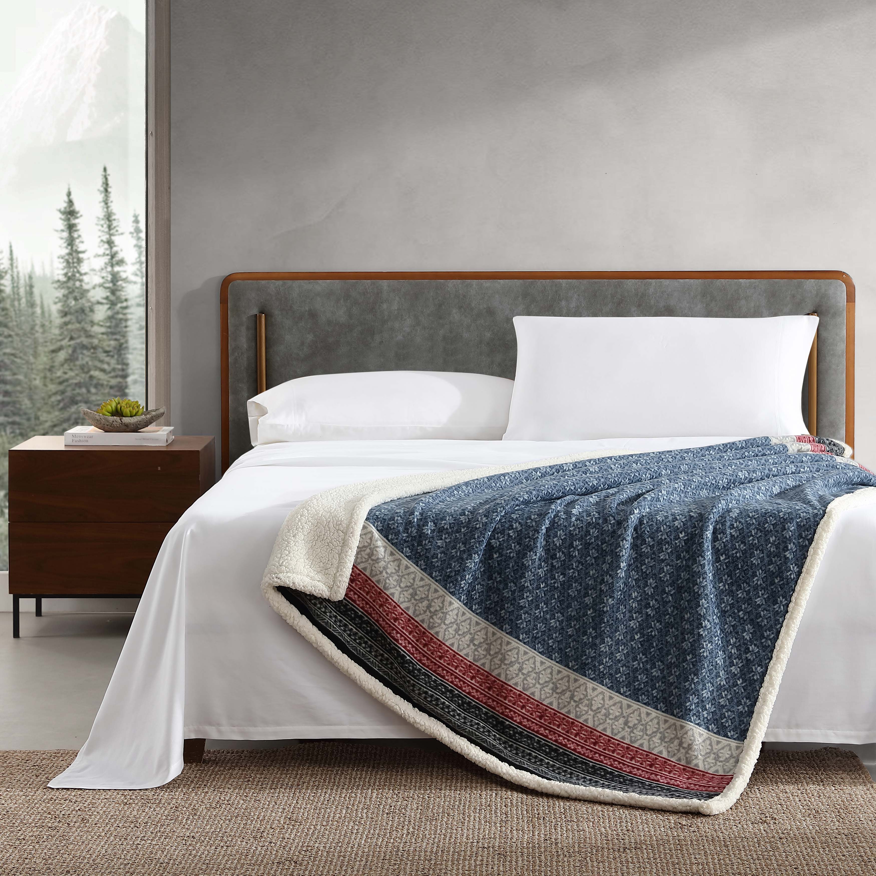 Eddie Bauer Plush-Fleece Throw Blanket