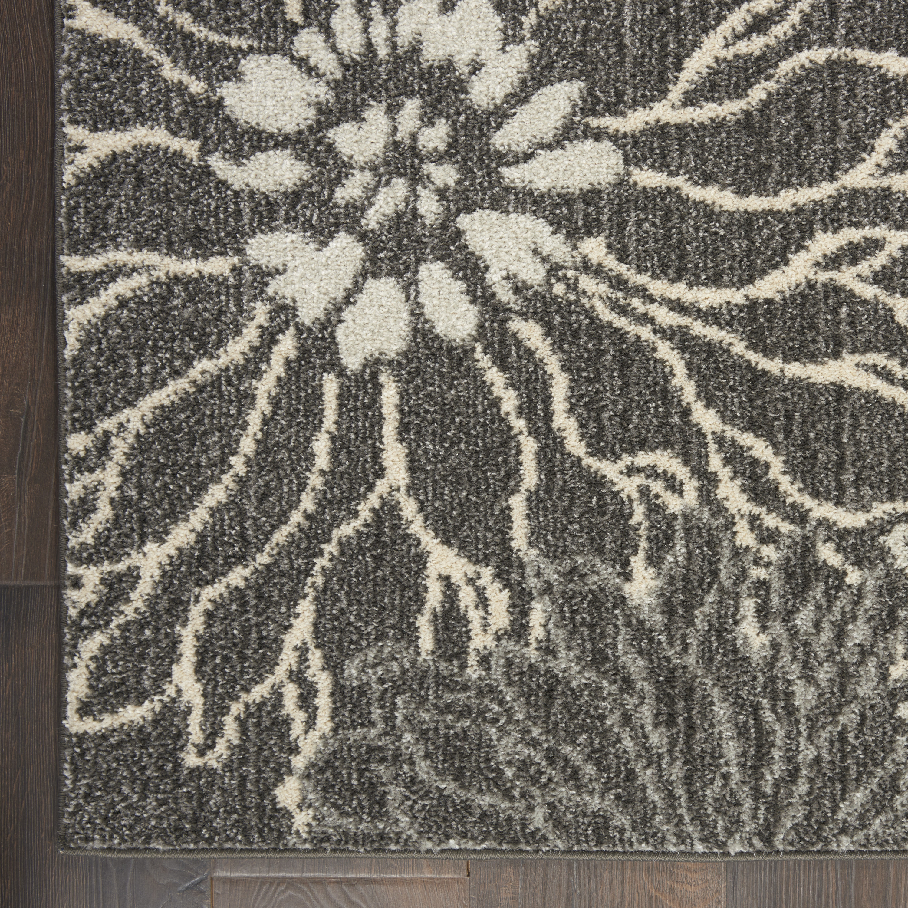 Nourison Passion 3'9" x 5'9" Charcoal Blue Contemporary Indoor Rug