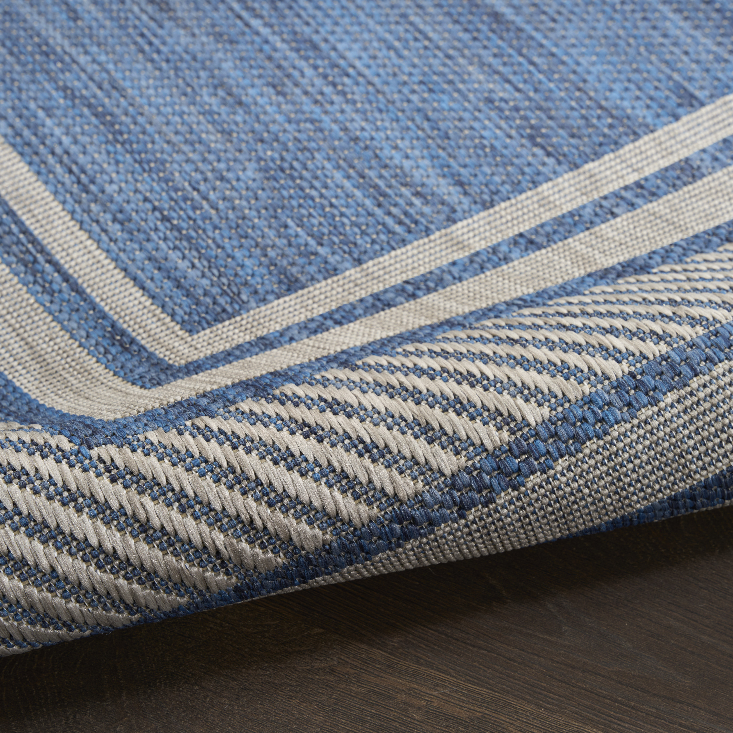 Nourison Horizon Indoor/Outdoor 8' x 10' Denim Modern Rug
