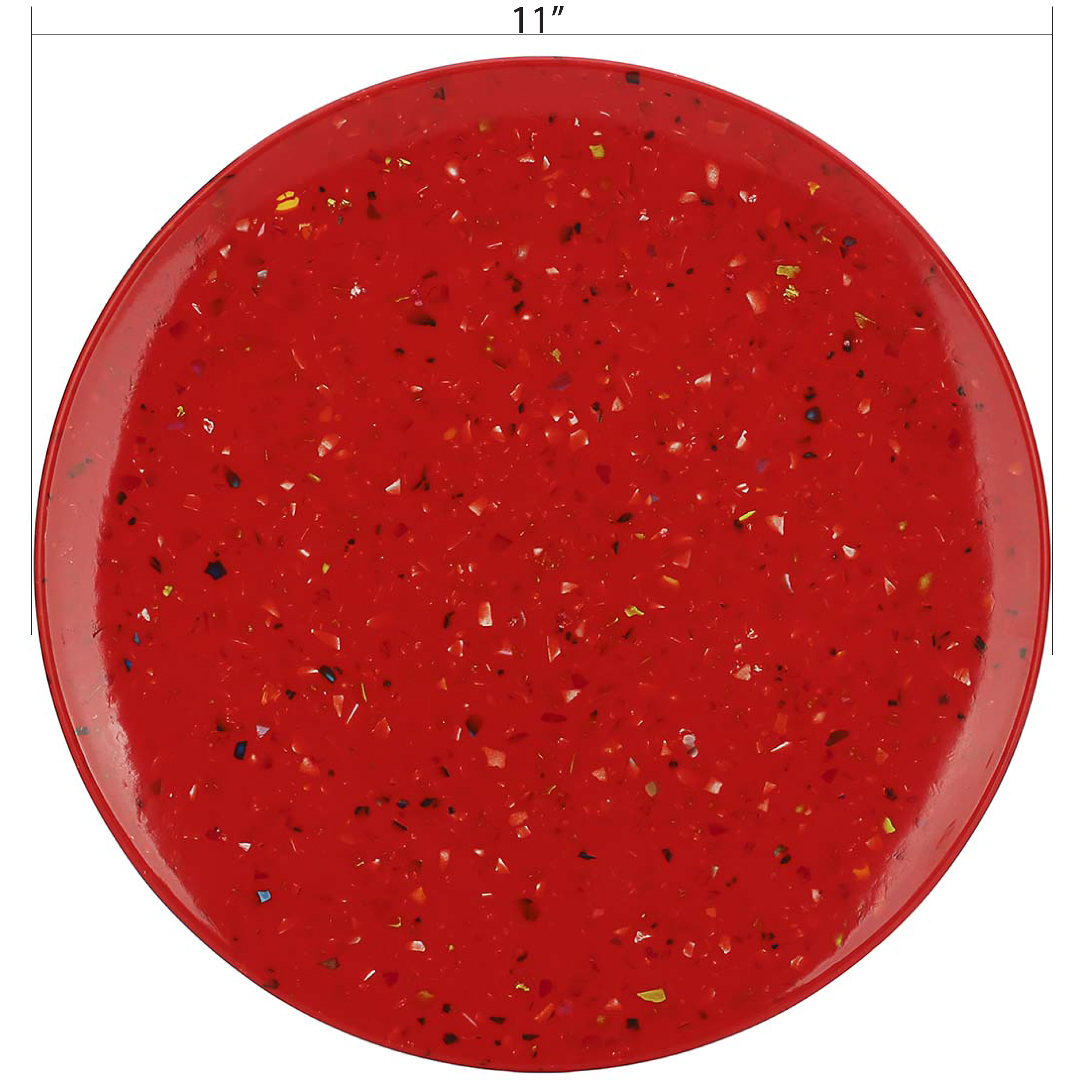 Confetti Salad Plate, Red slideshow image 9 Confetti Salad Plate, Red slideshow image 9