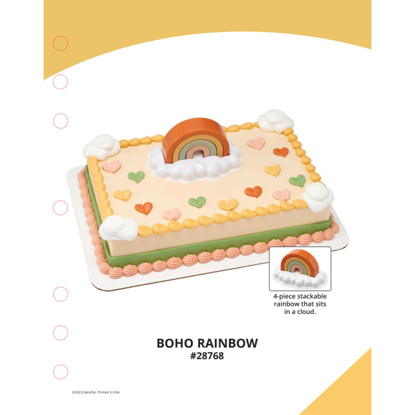 Boho Rainbow The Magic of Cakes® Icing Only Page