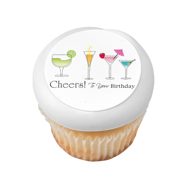 Birthday Cheers PhotoCake® Edible Image®