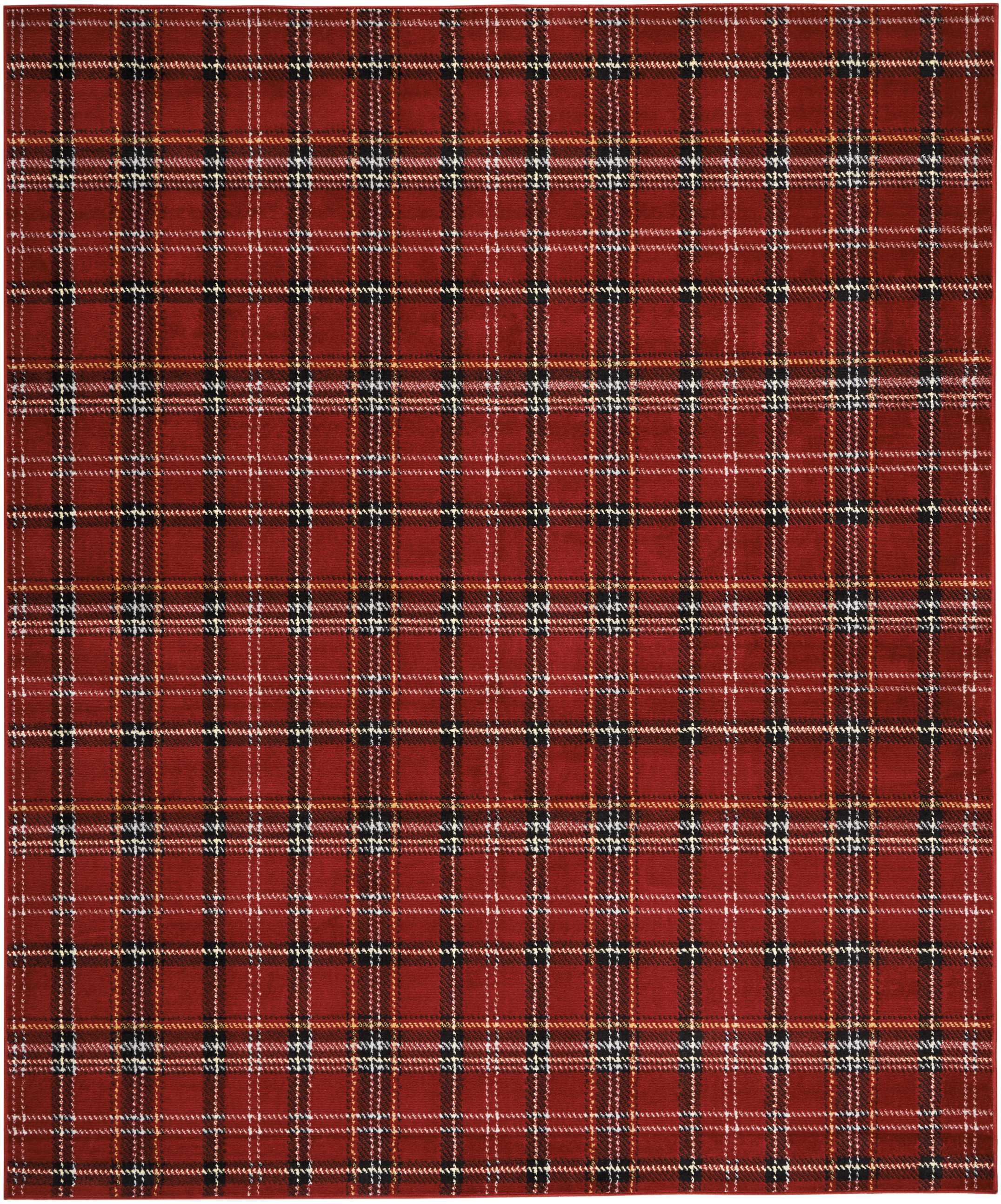 Nourison Grafix 7'10" x 9'10" Red Rustic Indoor Rug