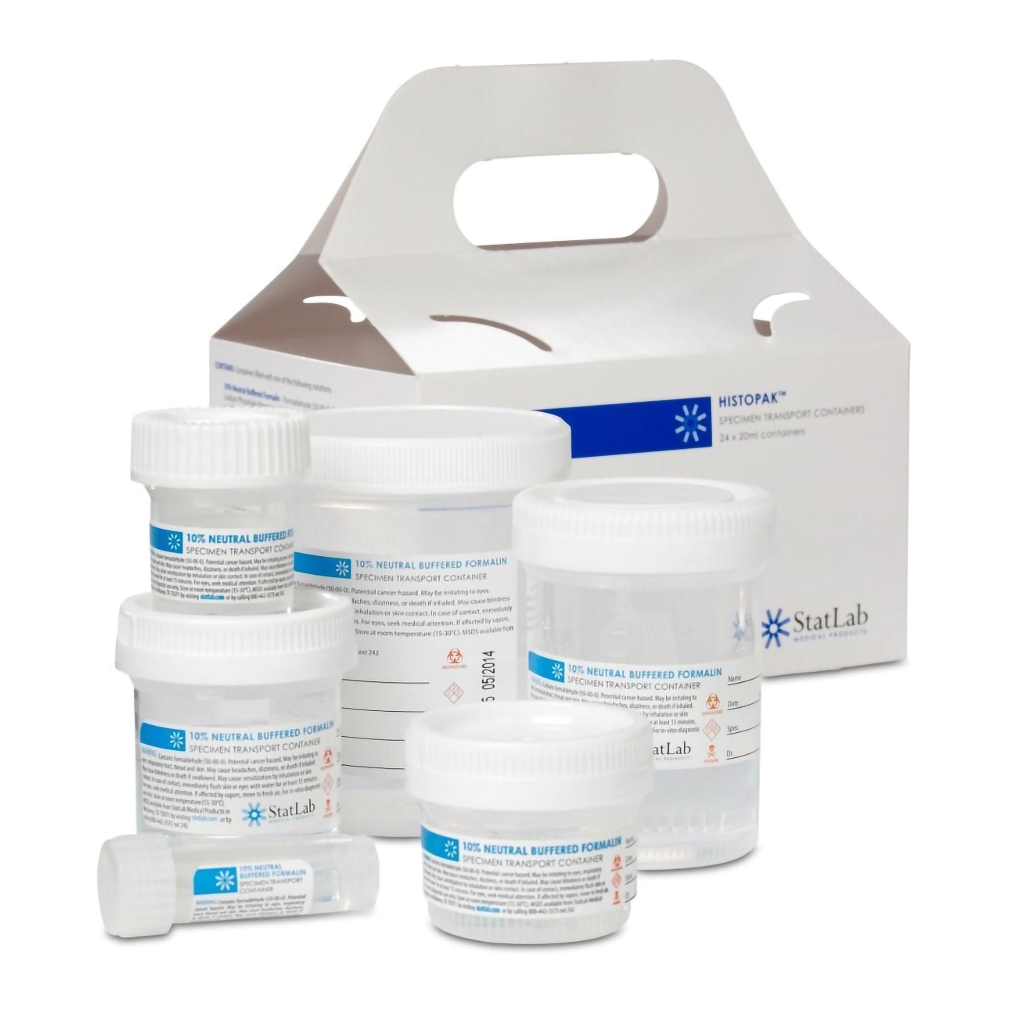 StatLab Prefilled Formalin Container, 3.5 mL Fill in 7 mL