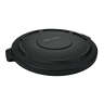 Rubbermaid Commercial, BRUTE, Self-Draining, Round, Resin, 20 gal, Resin, Black, Receptacle Lid