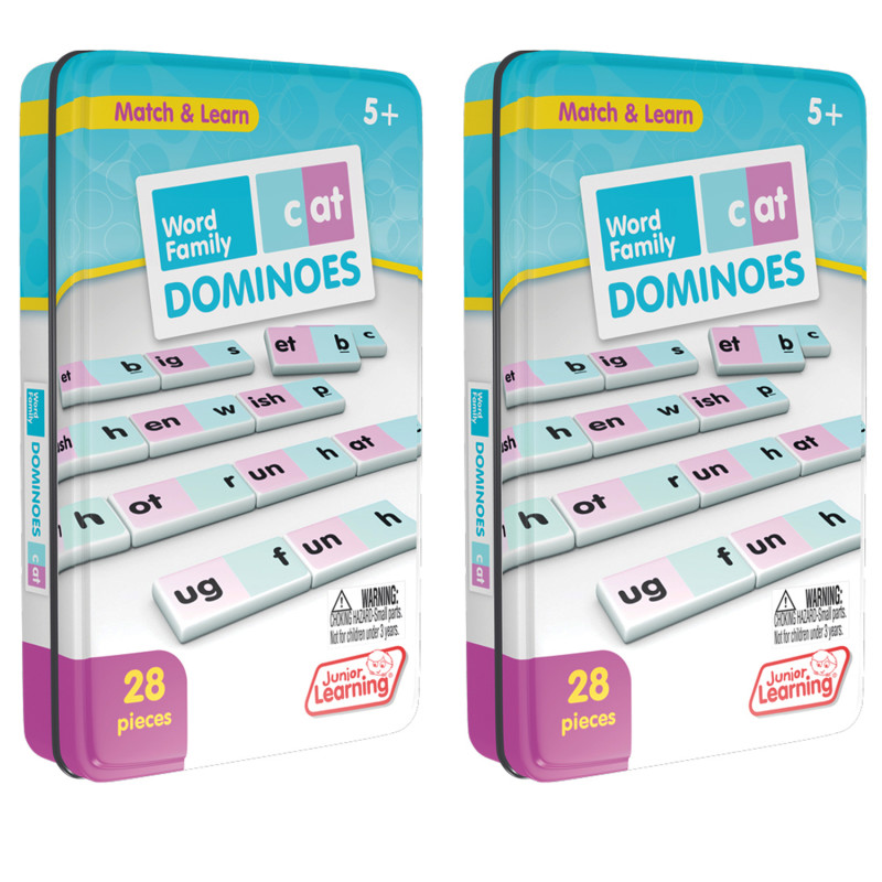 Word Family Dominoes, 2 Sets