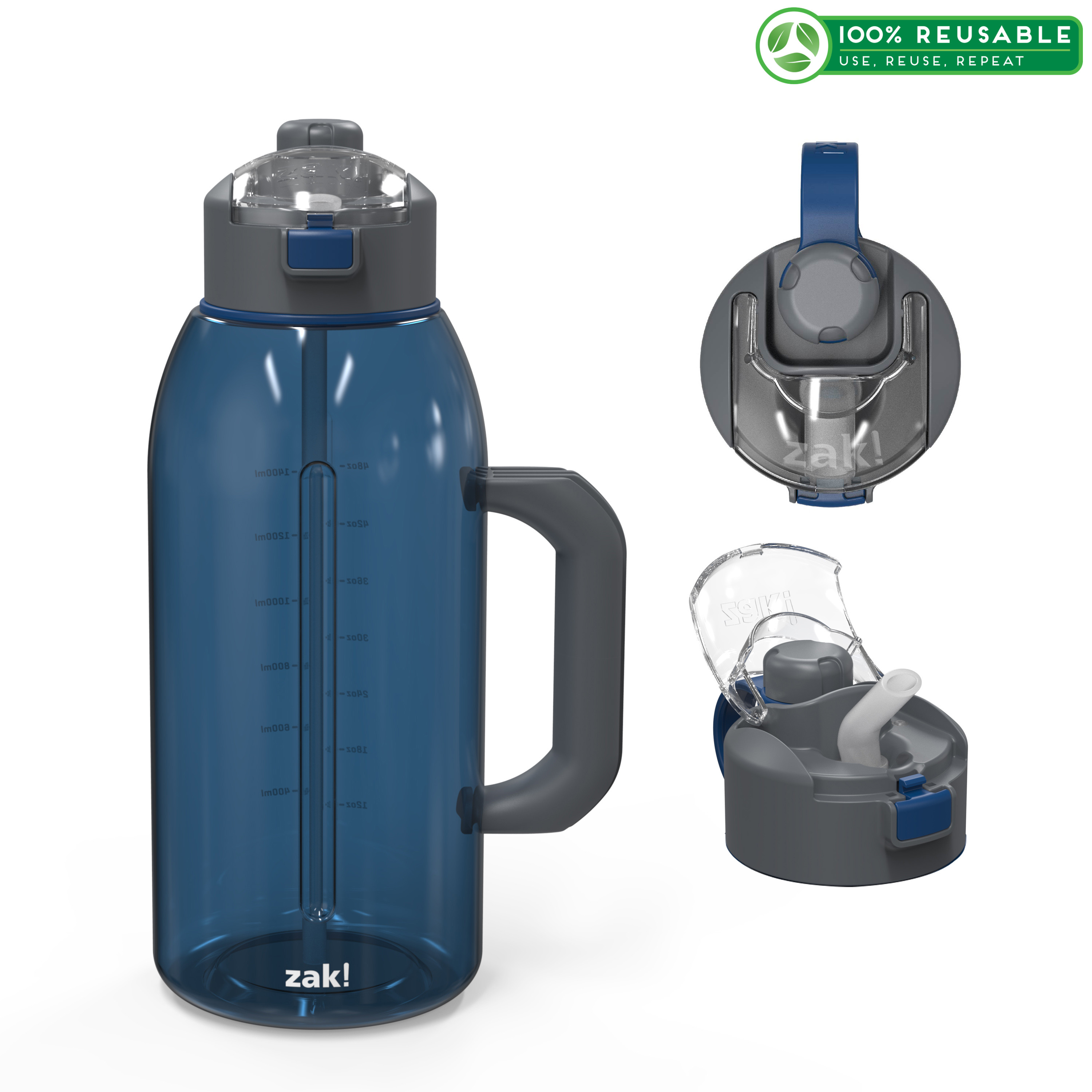 Genesis 64 ounce Water Bottle, Indigo slideshow image 1 Genesis 64 ounce Water Bottle, Indigo slideshow image 1