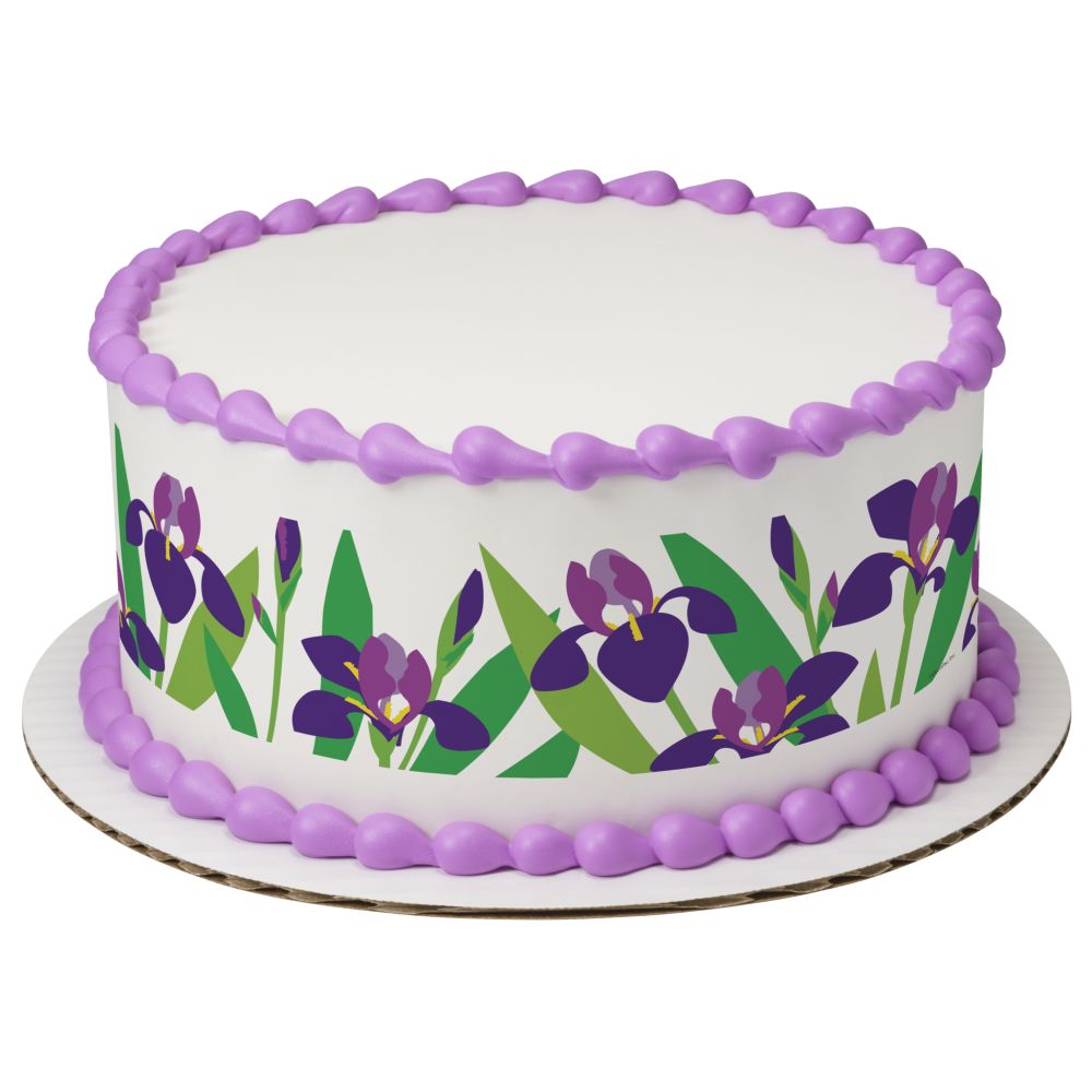 Image Cake Blooming Iris
