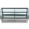 60-inch-wide 120-volt curved-front Cayenne® refrigerated drop-in display case with rear access