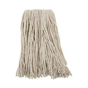 Boardwalk, Premium Cotton Cut-End Wet Mop Head with 1" Headband, 16 oz, White