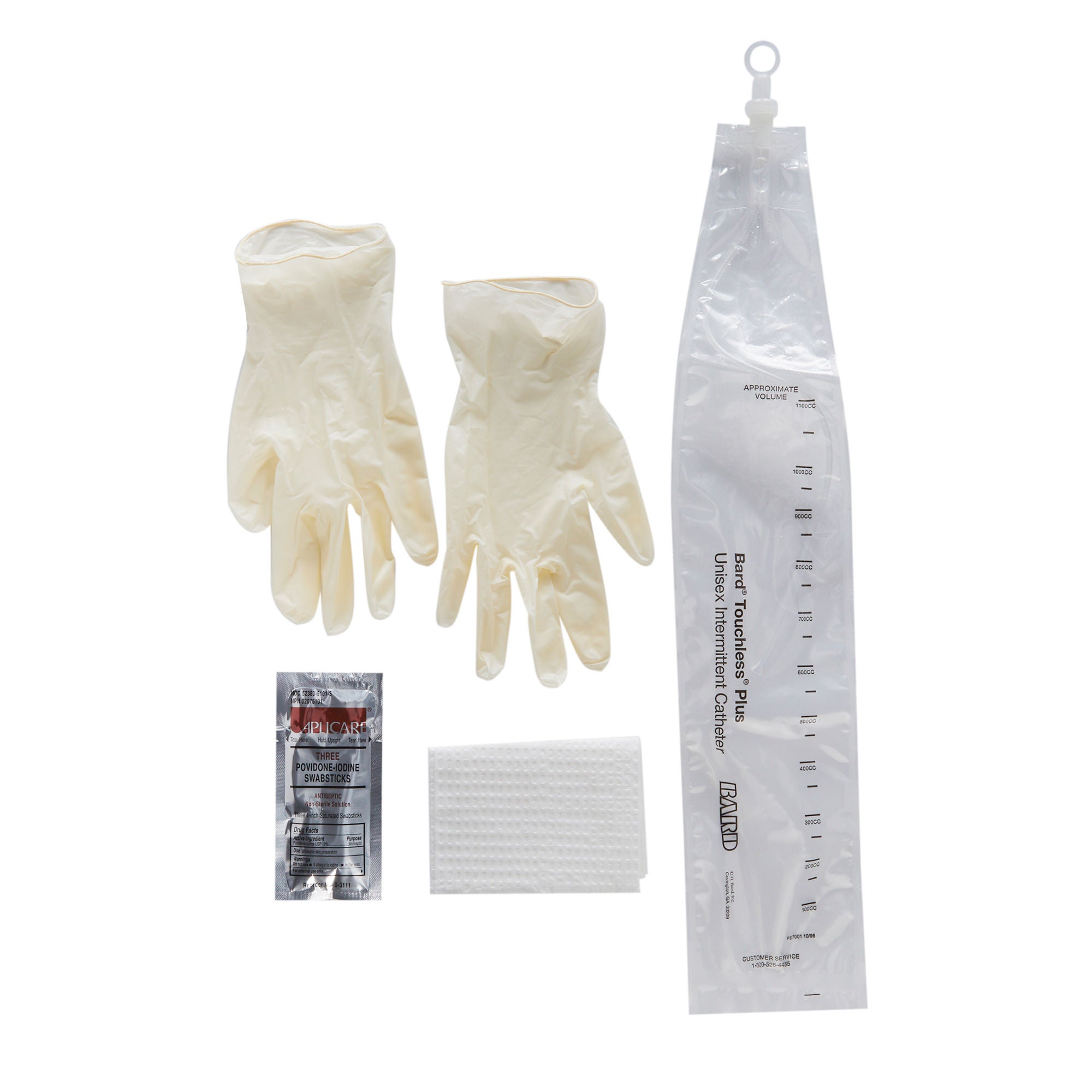 Touchless® Plus Intermittent Catheter Kit, 10 Fr. Vinyl