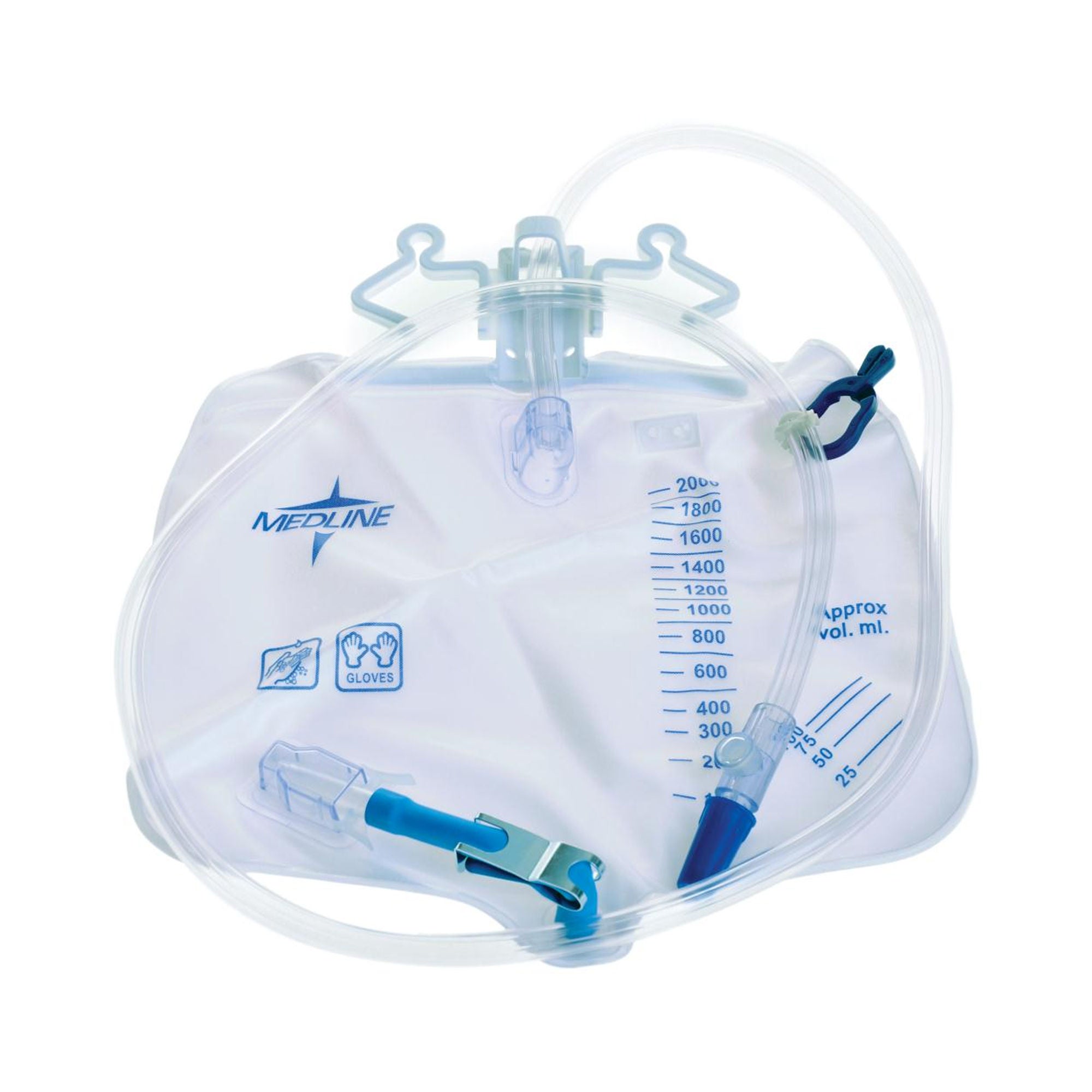 Medline® Urinary Drain Bag With Metal Clamp