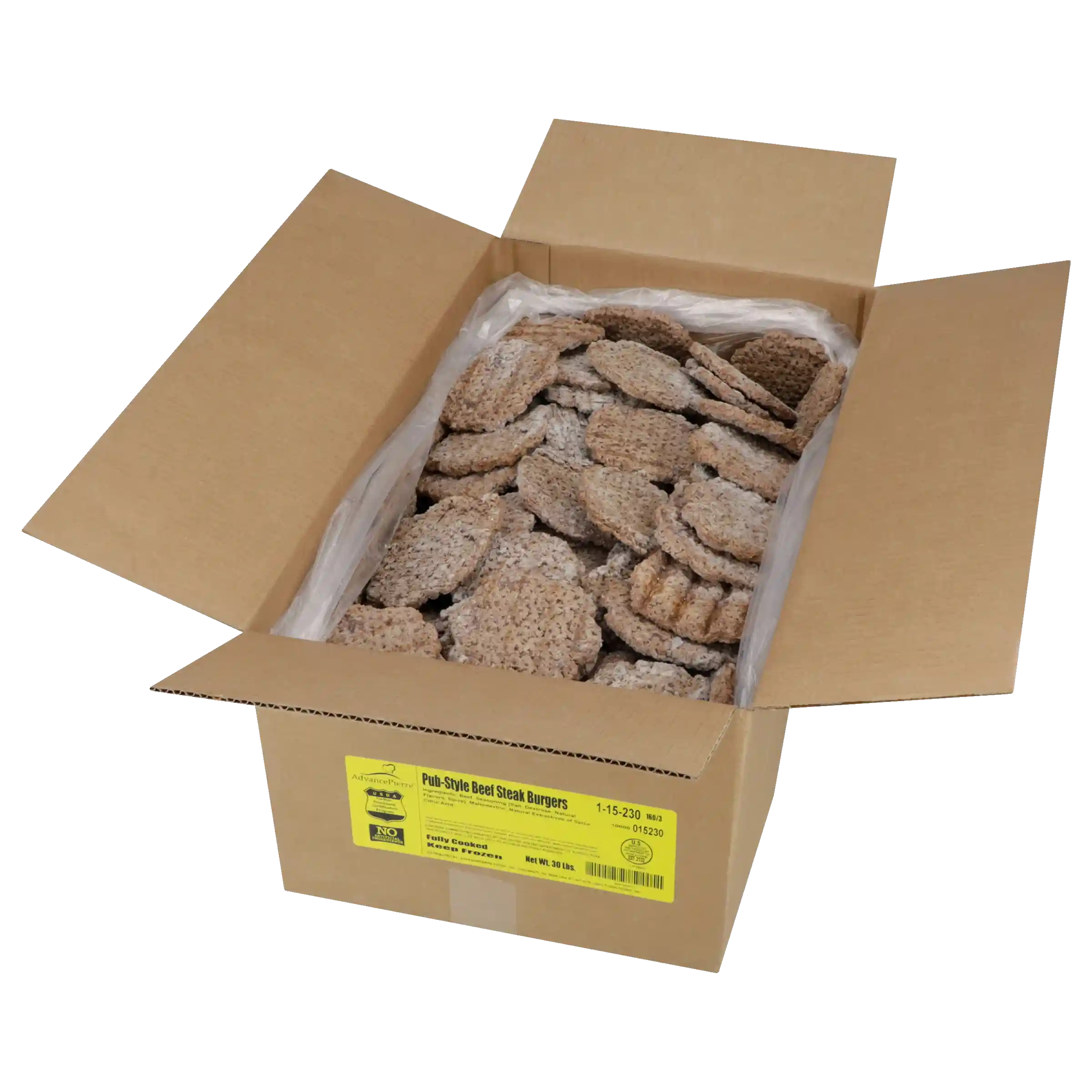 AdvancePierre™ Fully Cooked Flame Grilled Beef Steak Burger, 3 oz._image_4
