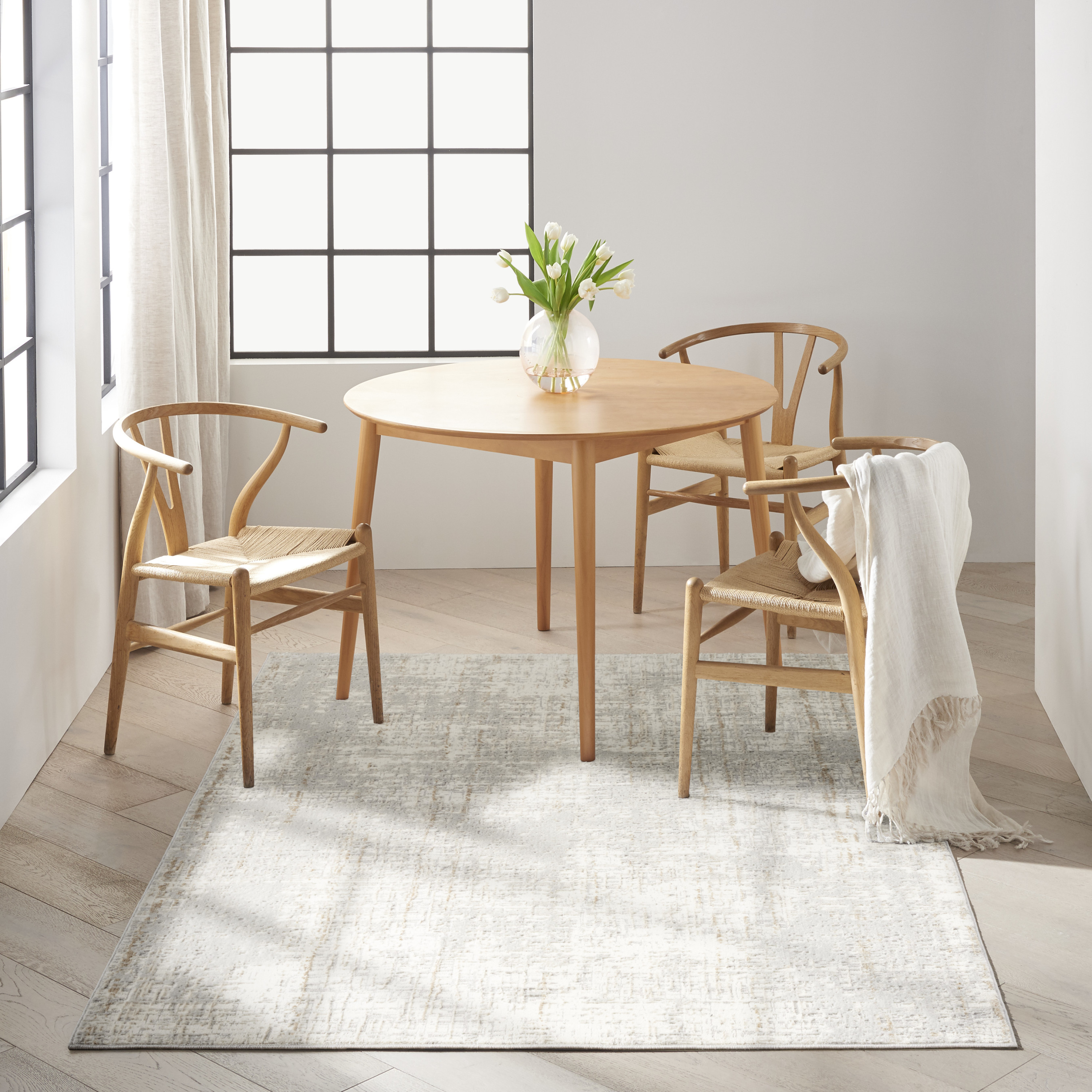 Calvin Klein CK950 Rush 5'3" x 7'3" Grey Modern Indoor Rug