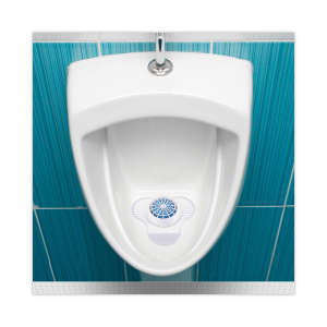 Boardwalk, Urinal Screen with Non-Para Cleaner Block, Green Apple